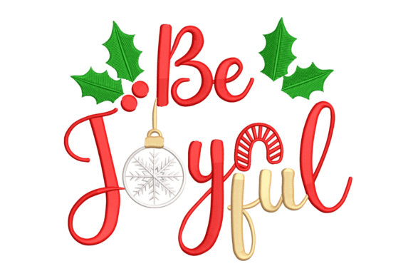 Be Joyful Christmas Holly Ornament: Designer Review