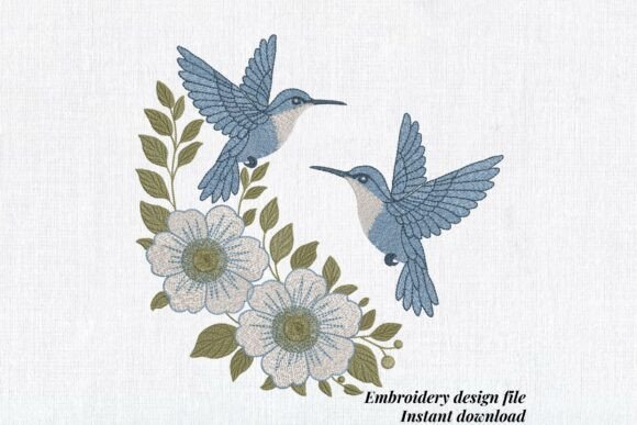 Blue Hummingbirds Flowes: A Designer’s Real-World Embroidery Review