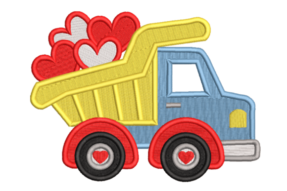 Dump Truck of Hearts Embroidery Design Review